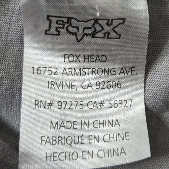 Fox Mens Airline Trudri Performance Polo Shirt Gray Short Sleeve SZ L Motocross - Picture 12 of 13